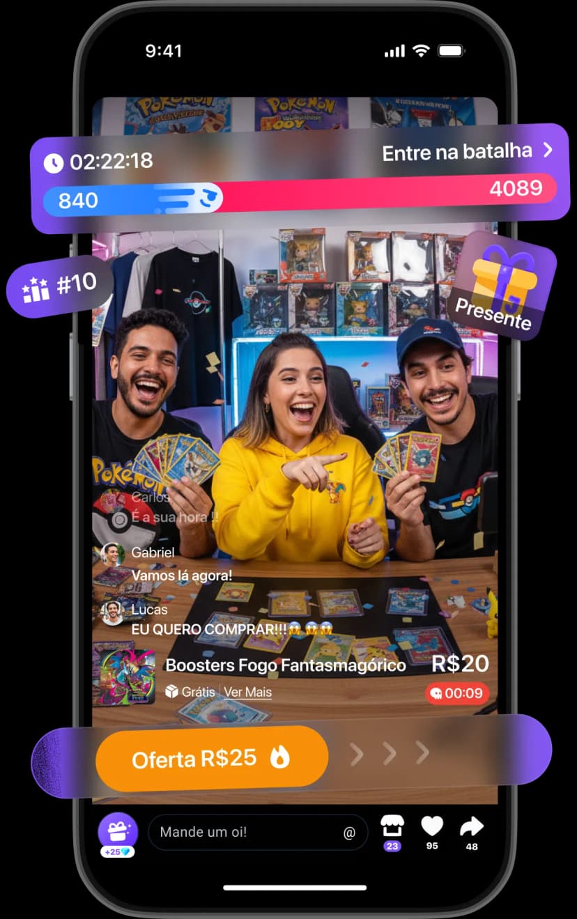 Live shopping experience with real-time offers